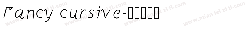 Fancy cursive字体转换